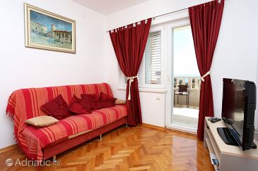 Living room Podstrana, Living room u smještaju tipa apartment, dopusteni kucni ljubimci i WIFI.