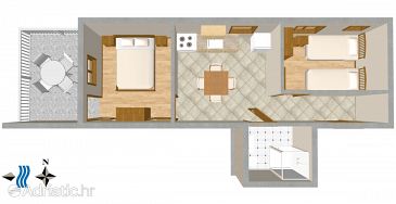 Apartment A-1079-b - Apartments Okrug Gornji (Čiovo) - 1079