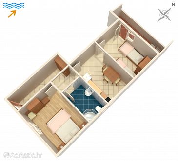 Apartment A-1085-c - Apartments Arbanija (Čiovo) - 1085