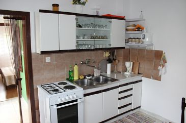 Kitchen Arbanija, Kitchen u smještaju tipa apartment, WIFI.
