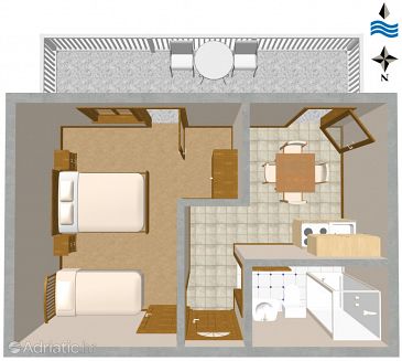 Apartment A-1109-c - Apartments Mavarštica (Čiovo) - 1109