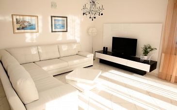 Living room Vodice, Living room u smještaju tipa house, dopusteni kucni ljubimci i WIFI.