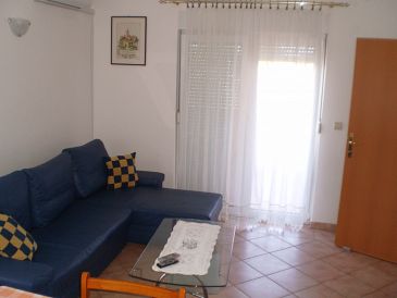 Living room Valbandon, Living room u smještaju tipa apartment, dostupna klima, dopusteni kucni ljubimci i WIFI.