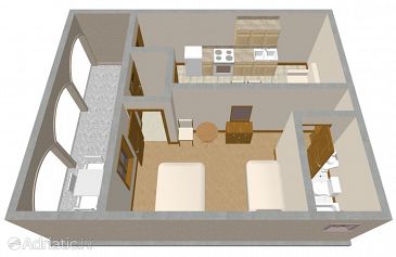 Apartment A-125-b - Apartments Bojanić Bad (Hvar) - 125