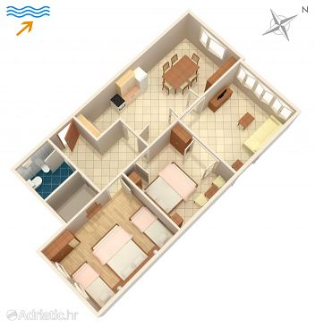 Apartment A-154-d - Apartments Žrnovska Banja (Korčula) - 154