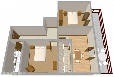 Apartment A-175-c - Apartments Prižba (Korčula) - 175