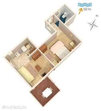 Studio flat AS-2022-a - Apartments Supetarska Draga - Donja (Rab) - 2022