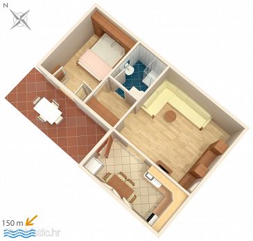 Apartment A-2098-c - Apartments Okrug Gornji (Čiovo) - 2098