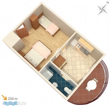Studio flat AS-217-b - Apartments and Rooms Pag (Pag) - 217