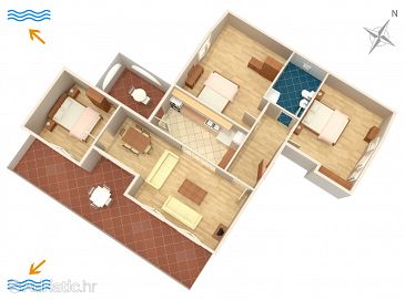 Apartment A-2257-a - Apartments and Rooms Banjole (Pula) - 2257