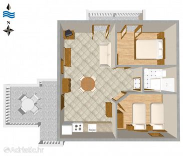 Apartment A-2347-b - Apartments Novi Vinodolski (Novi Vinodolski) - 2347