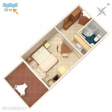 Studio flat AS-2354-a - Apartments Crikvenica (Crikvenica) - 2354