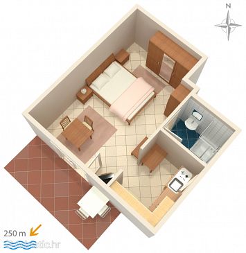Studio flat AS-2368-a - Apartments and Rooms Selce (Crikvenica) - 2368