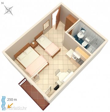 Studio flat AS-2389-b - Apartments and Rooms Crikvenica (Crikvenica) - 2389