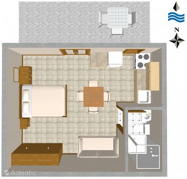 Studio flat AS-2420-a - Apartments Komiža (Vis) - 2420