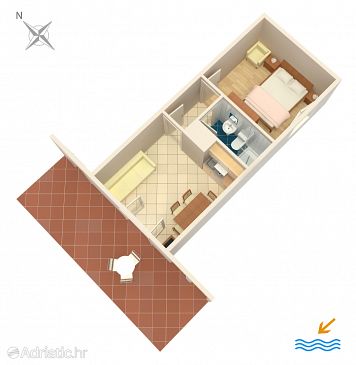 Apartment A-2522-a - Apartments Umag (Umag) - 2522