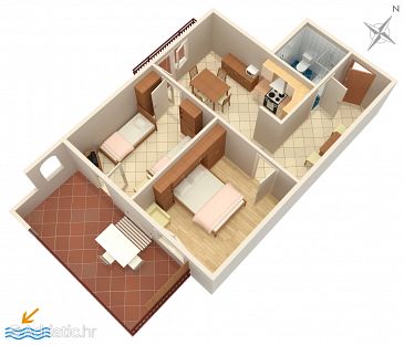 Apartment A-2528-c - Apartments Umag (Umag) - 2528