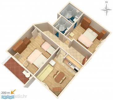 Apartment A-2599-b - Apartments Makarska (Makarska) - 2599