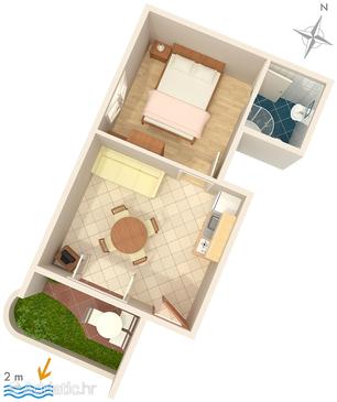 Apartment A-2625-a - Apartments Zaostrog (Makarska) - 2625