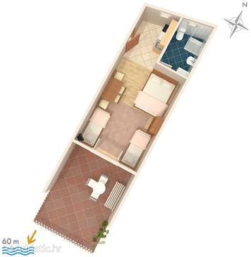 Studio flat AS-2645-b - Apartments Podaca (Makarska) - 2645