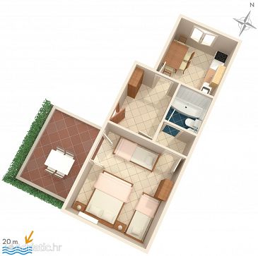 Apartment A-2678-a - Apartments Baška Voda (Makarska) - 2678