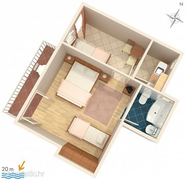 Apartment A-2678-c - Apartments Baška Voda (Makarska) - 2678