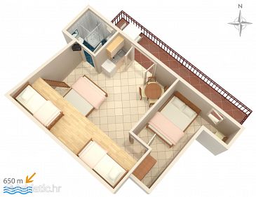 Apartment A-2692-a - Apartments Makarska (Makarska) - 2692