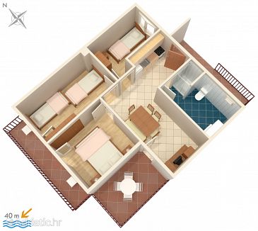 Apartment A-2695-b - Apartments Podaca (Makarska) - 2695