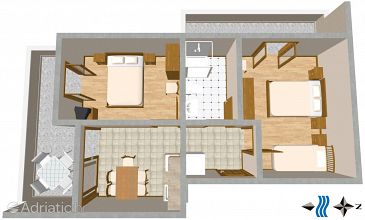 Apartment A-2736-b - Apartments Mimice (Omiš) - 2736