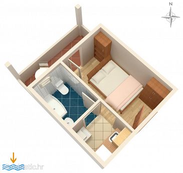 Studio flat AS-2738-a - Apartments Omiš (Omiš) - 2738
