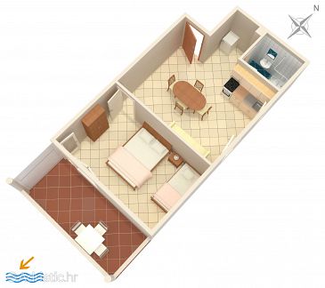 Apartment A-2754-b - Apartments Mimice (Omiš) - 2754