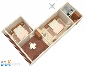 Apartment A-2782-d - Apartments Nemira (Omiš) - 2782