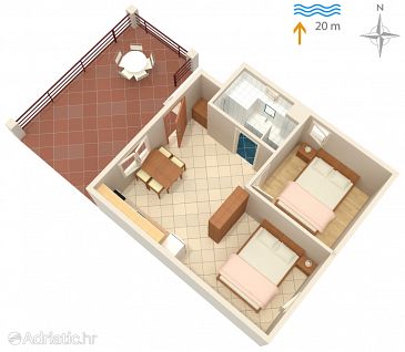 Apartment A-284-c - Apartments Luka Dubrava (Pelješac) - 284