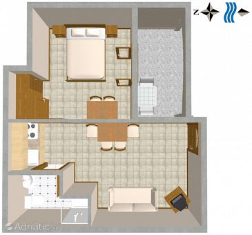 Apartment A-3062-b - Apartments and Rooms Duće (Omiš) - 3062