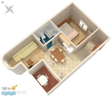 Plan Potočnica, Plan u smještaju tipa apartment, WIFI.