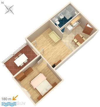 Apartment A-3075-n - Apartments Potočnica (Pag) - 3075