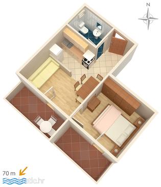 Apartment A-3084-b - Apartments Mandre (Pag) - 3084