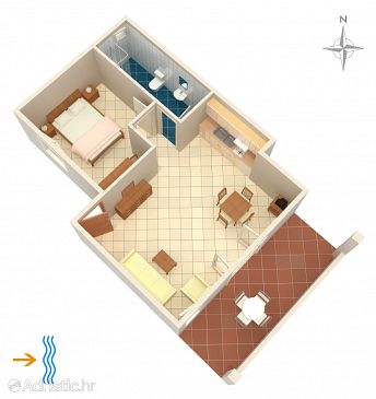 Apartment A-3094-b - Apartments Rogoznica (Rogoznica) - 3094