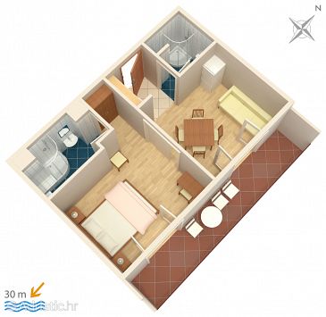 Apartment A-311-b - Apartments Igrane (Makarska) - 311