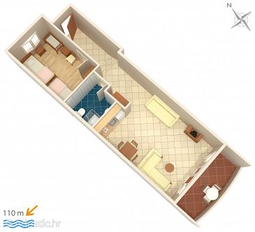 Apartment A-3162-b - Apartments Trpanj (Pelješac) - 3162