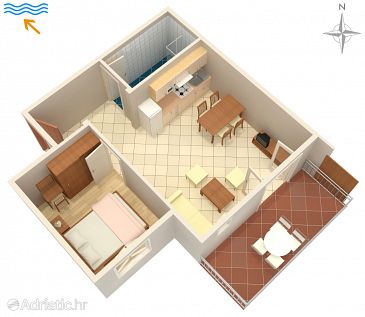 Apartment A-3213-h - Apartments Kampor (Rab) - 3213