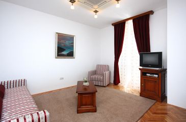 Living room Tisno, Living room u smještaju tipa room, dostupna klima i WIFI.