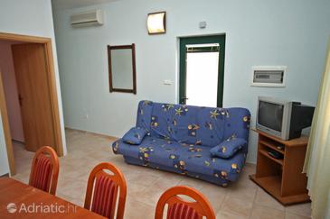 Living room Rogoznica, Living room u smještaju tipa apartment, dostupna klima, dopusteni kucni ljubimci i WIFI.