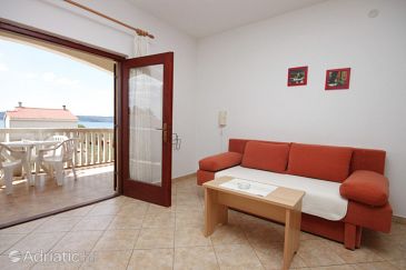 Living room Biograd na Moru, Living room u smještaju tipa apartment, dostupna klima, dopusteni kucni ljubimci i WIFI.