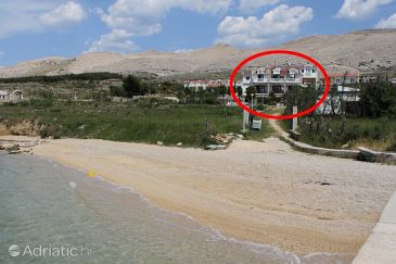 Property - Rooms 3298 Property Pag (Pag) - Accommodation 3298 - Rooms near sea with pebble beach.