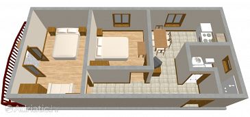 Apartment A-333-b - Apartments Kraj (Pašman) - 333