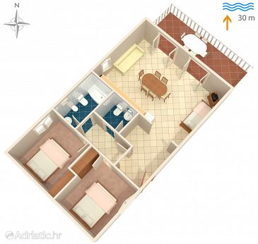 Apartment A-345-a - Apartments Kali (Ugljan) - 345