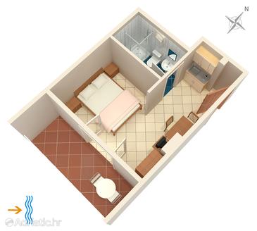 Studio flat AS-383-b - Apartments Punta križa (Cres) - 383