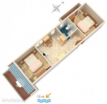 Apartment A-4052-a - Apartments Novalja (Pag) - 4052