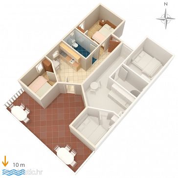 Apartment A-4063-a - Apartments Stara Novalja (Pag) - 4063